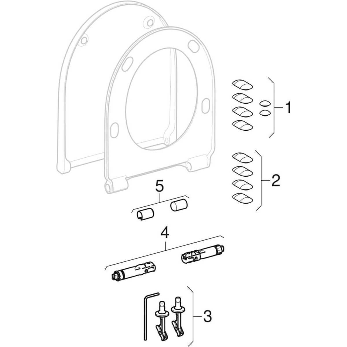 Geberit Wand-Tiefspül-WC iCon Set mit WC-Sitz weiß