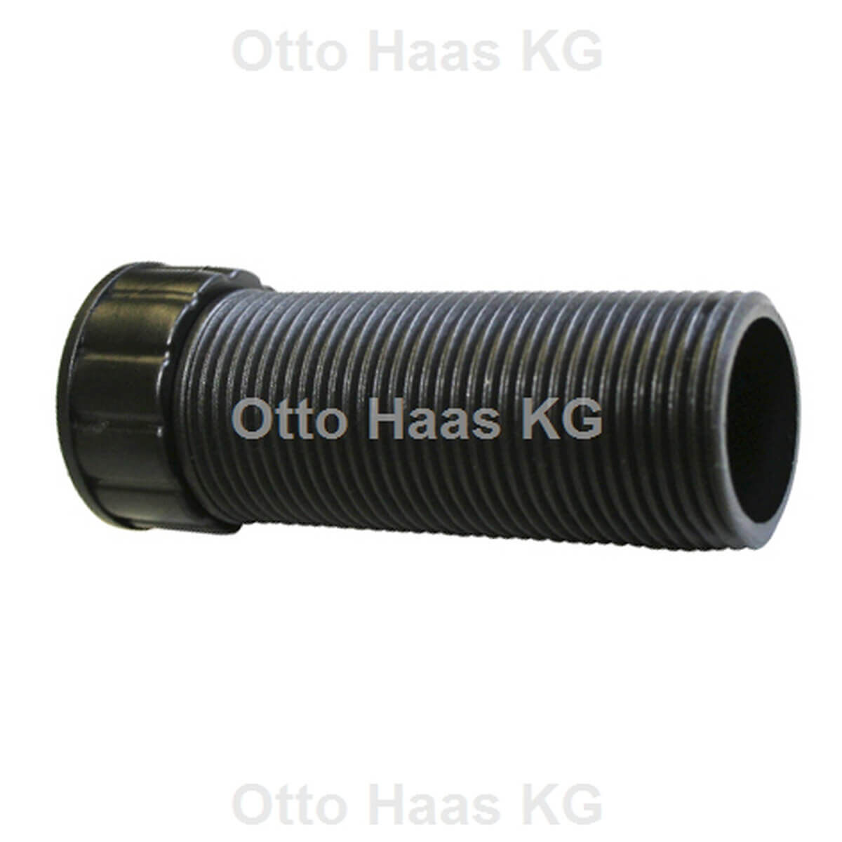 Haas Gewinde-Verlängerung 1" AG/IG 96 mm für PE-Unterputz-Siphon schwarz