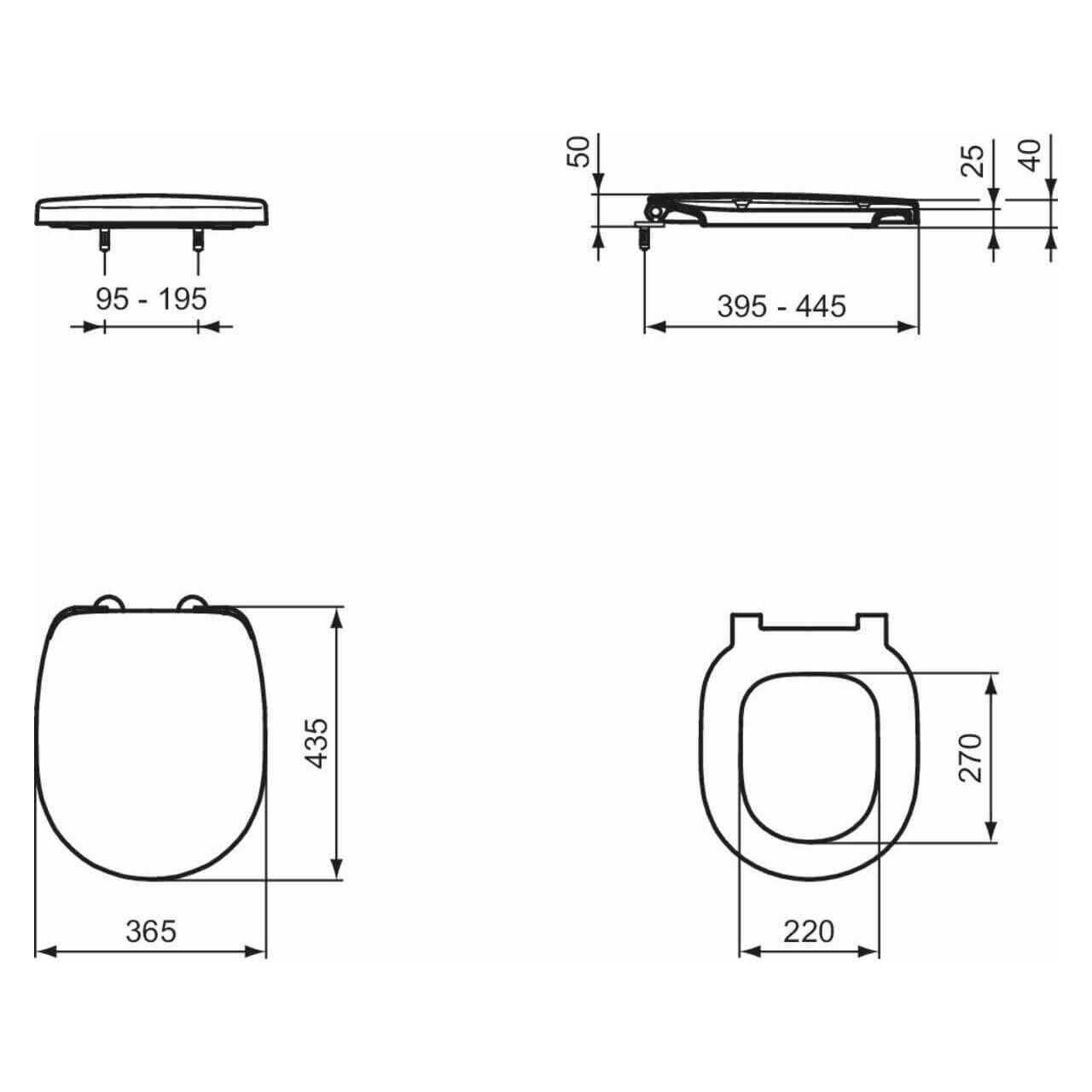 Ideal Standard WC-Sitz Connect Softclose Weiß (E712701)
