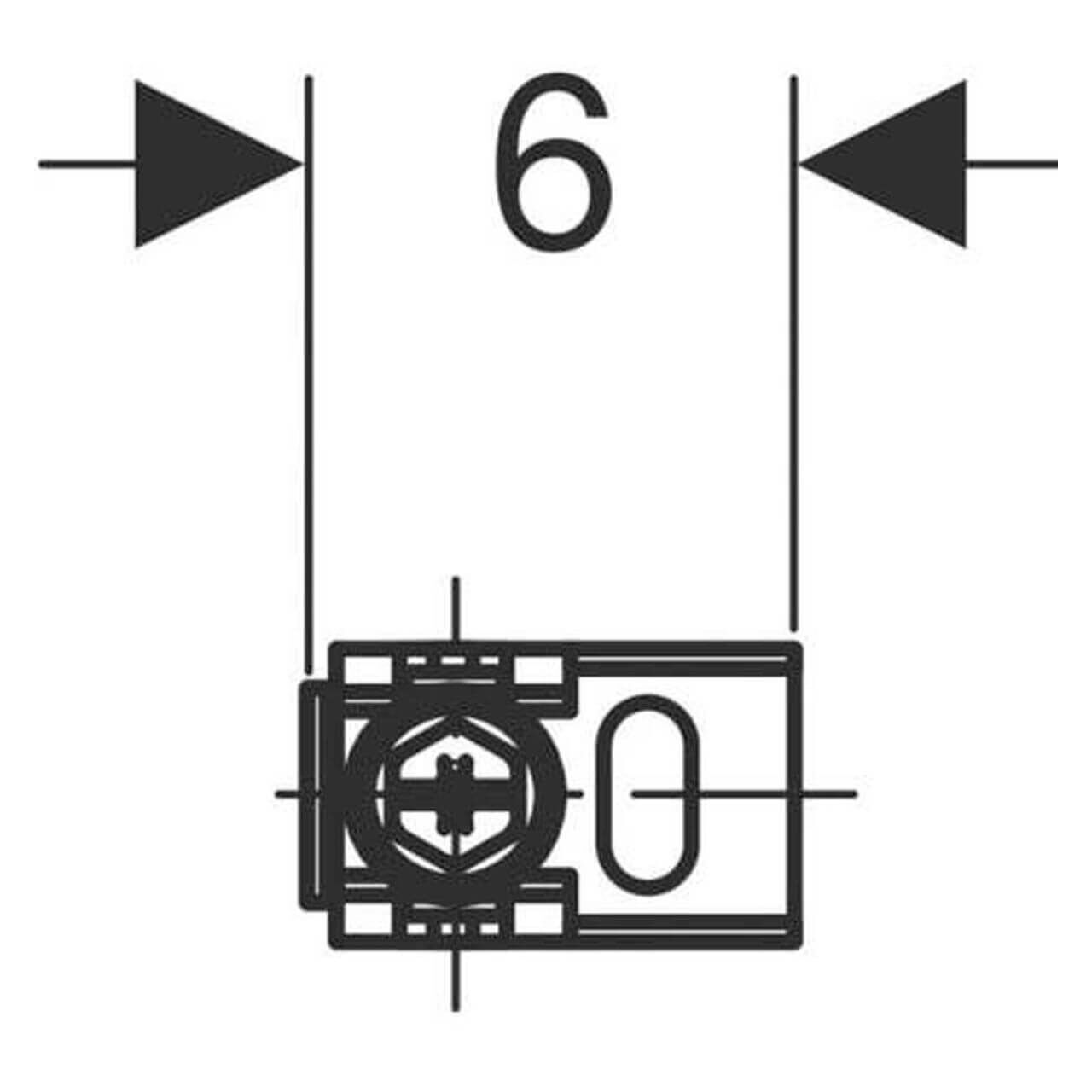 Geberit Wandanker-Set Duofix Ecklösung 2 Stück verzinkt