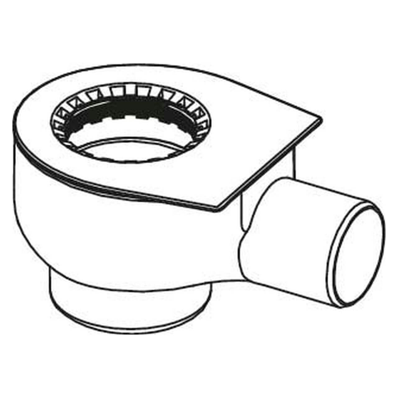 Tece Ablaufmodul Tecedrainline DN 50 seitlich