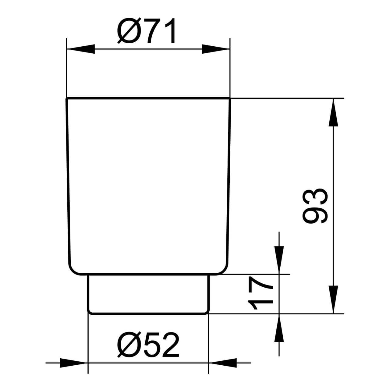 Keuco Becher Acryl-Glas City.2