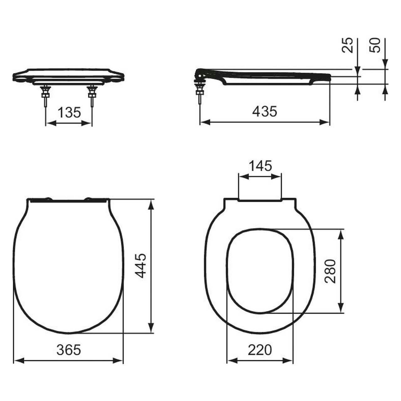 Ideal Standard WC-Sitz Connect Air Softclosing Weiß
