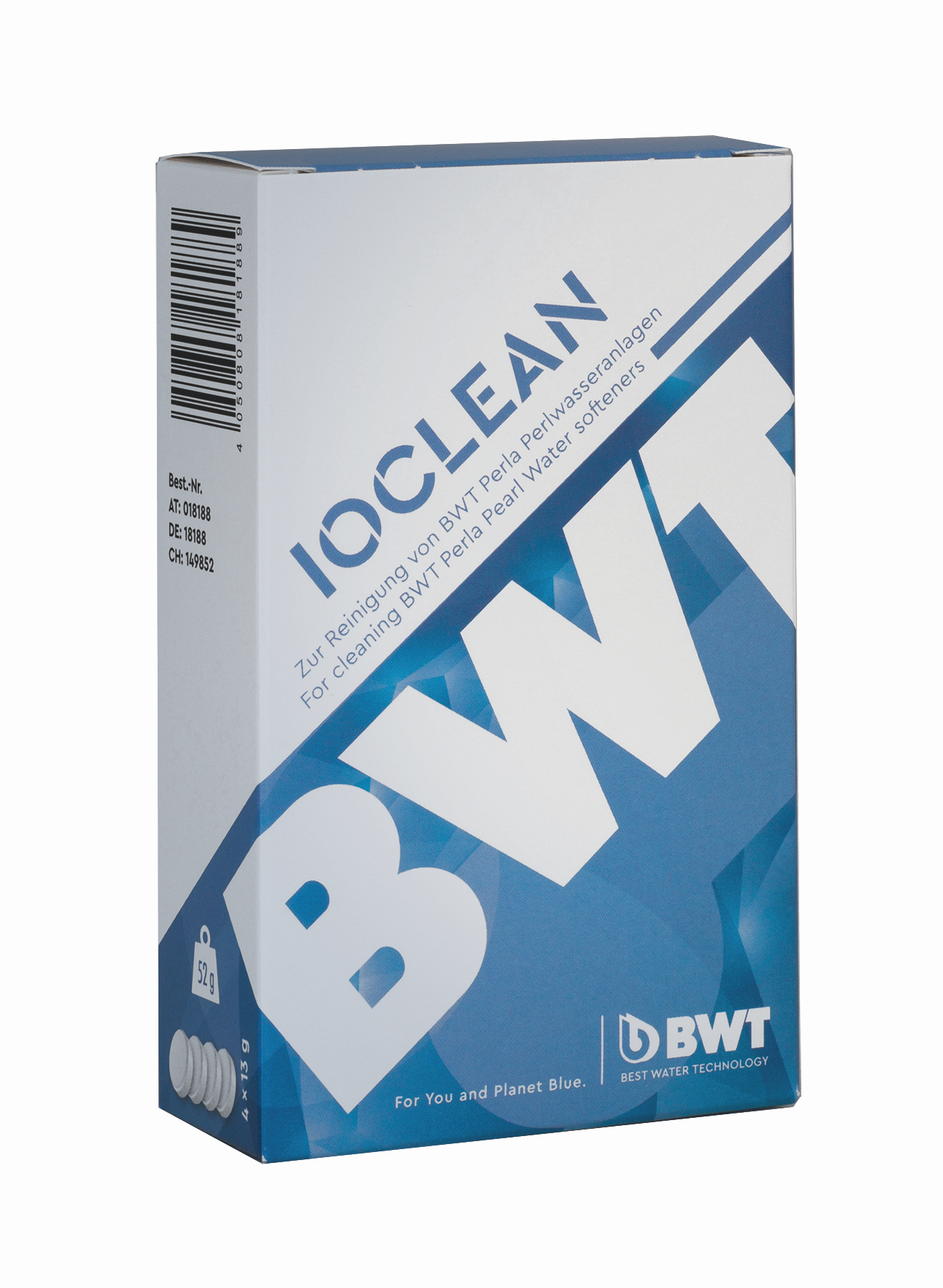 BWT IOClean Reinigungs-Tabletten für Perlwasseranlagen 4 Stück