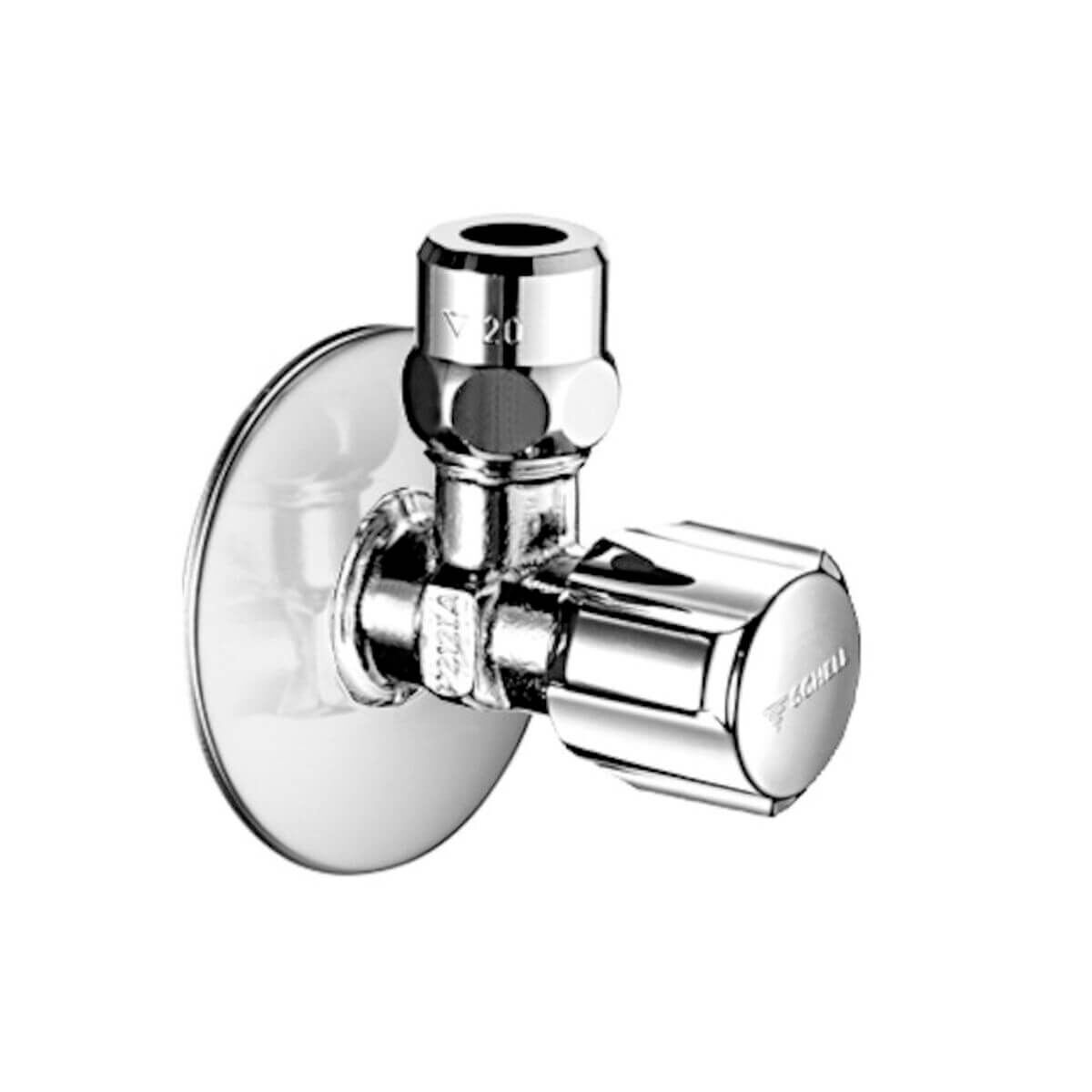 Schell Eckventil COMFORT G1/2AG Chrom - kurze Bauform mit Regulierfunktion