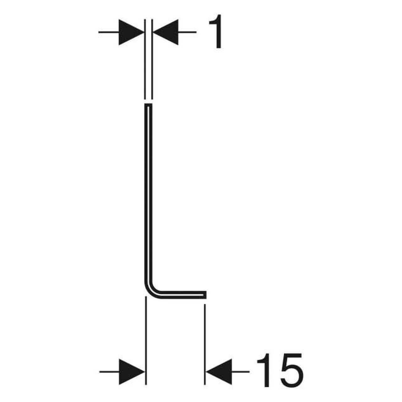 Geberit Fußstützen Kombifix für Wand-WC/Bidet 2 Stück verzinkt
