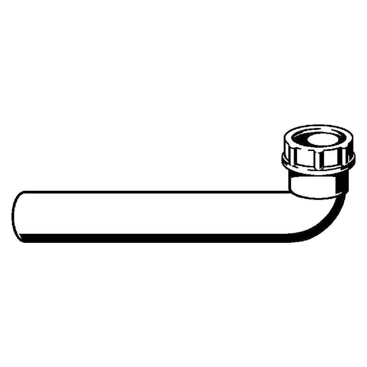 Viega Ablaufbogen 90° DN 40 Weiß