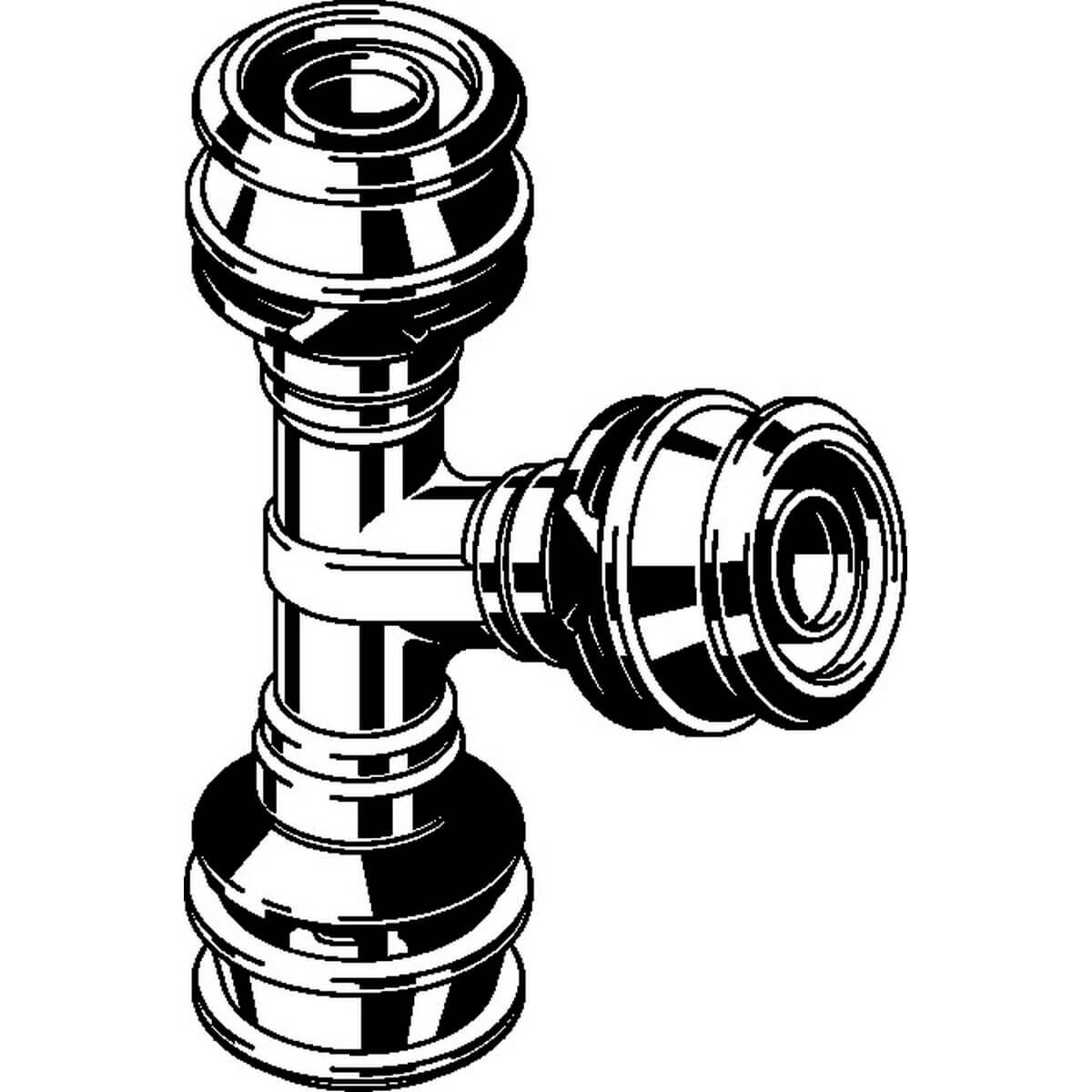 Viega T-Stück Raxofix 5318 16 mm mit Siliziumbronze