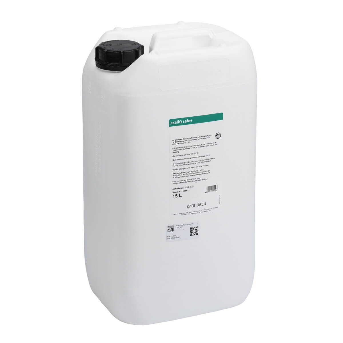 Grünbeck Mineralstofflösung exaliQ safe+ 15 Liter Kanister
