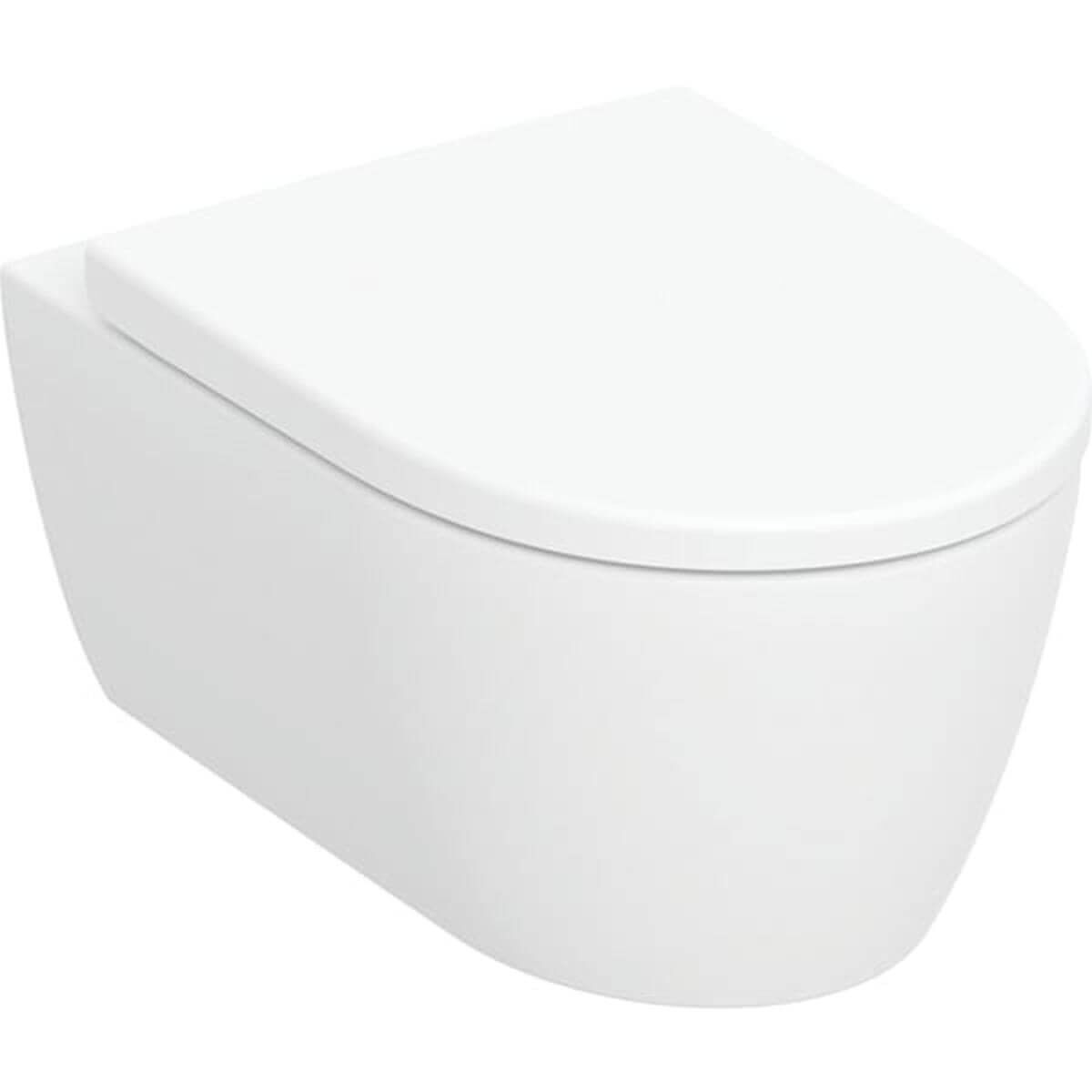 Geberit Wand-Tiefspül-WC iCon 36x53 cm rimfree mit WC-Sitz weiß