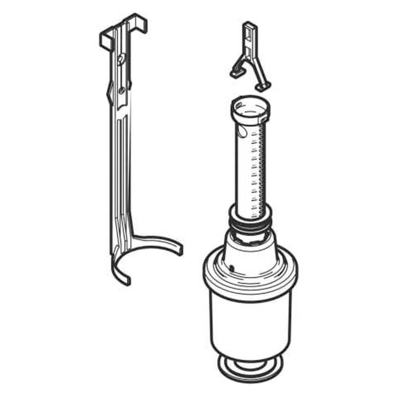 Geberit Universal-Heberglocke Weiß für UP-Spülkasten bis Baujahr 1997 (240114001)