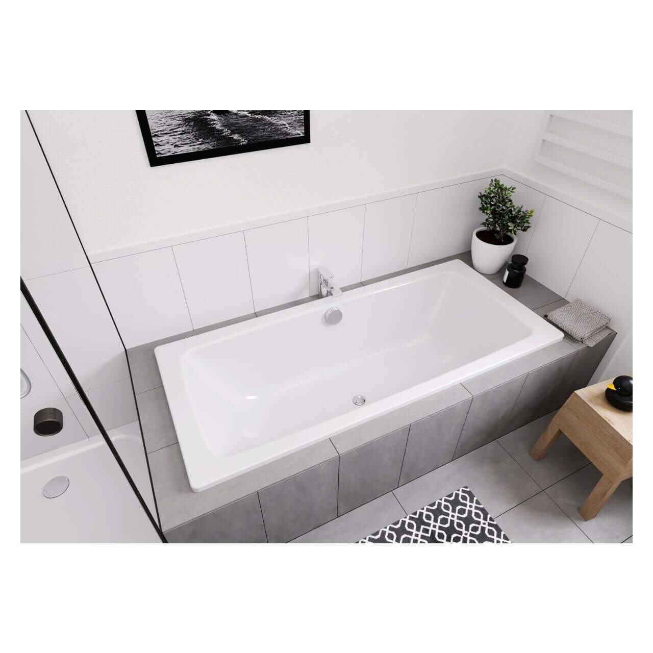 Kaldewei Badewanne CAYONO DUO 180x80 cm Weiß (272500010001)