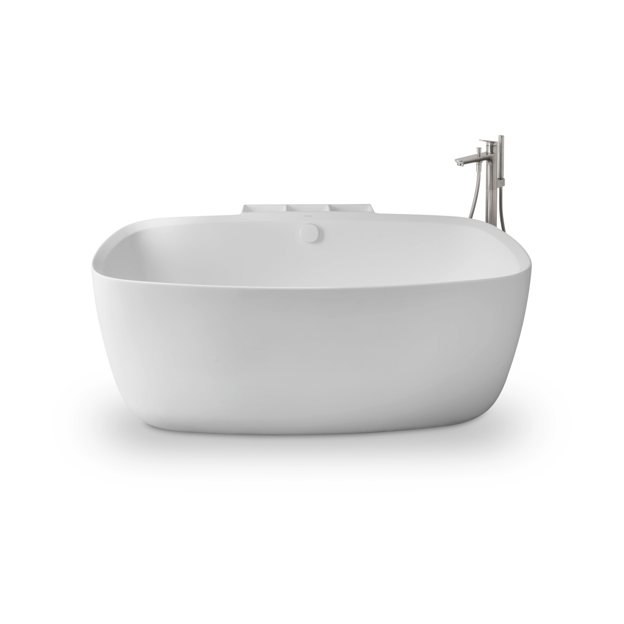 Duravit Badewannenarmatur Wave Bodenstehend Edelstahl gebürstet 225 mm (WA5250000070)
