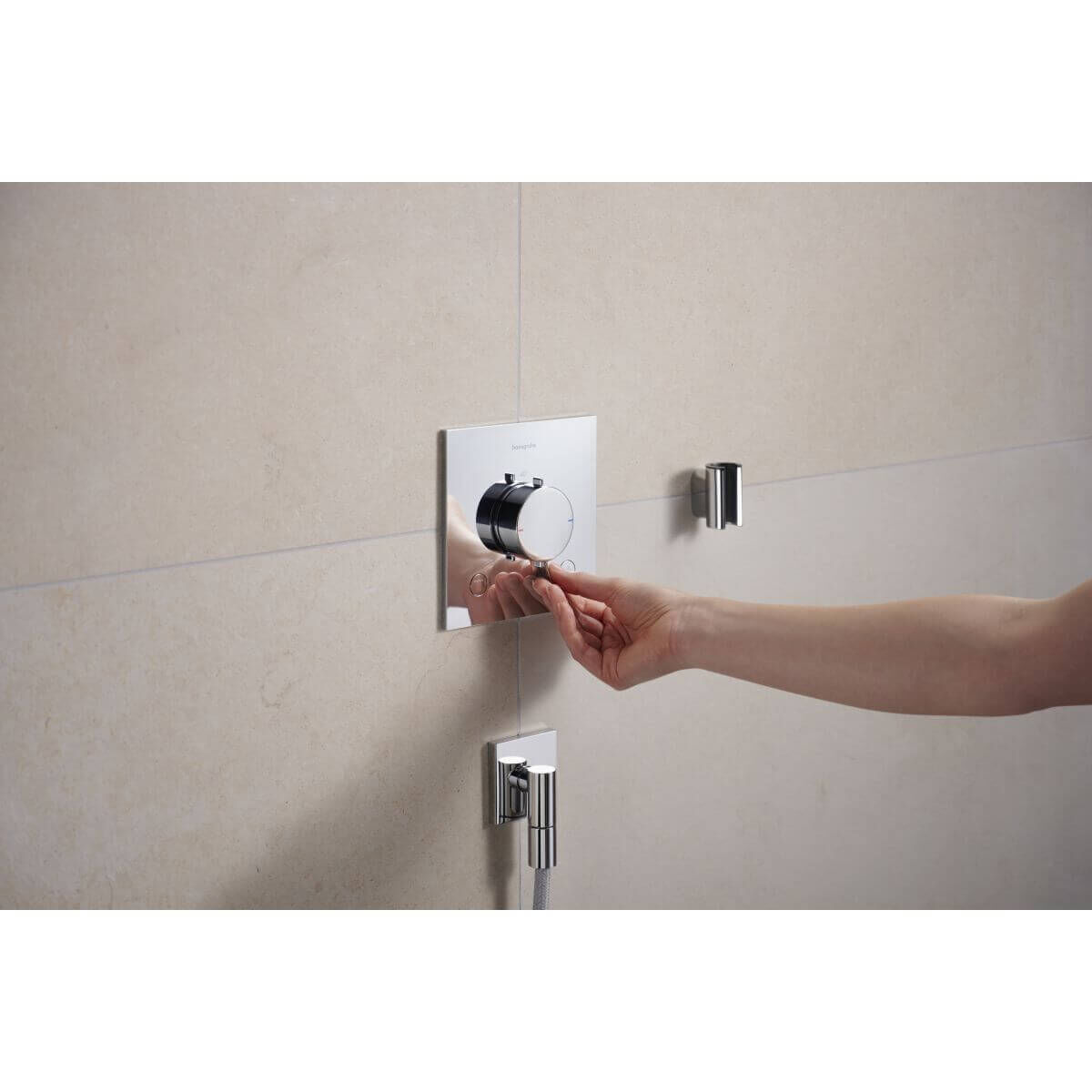 Hansgrohe Thermostat Ecostat Comfort E UP für 2 Verbraucher 24 l/min chrom