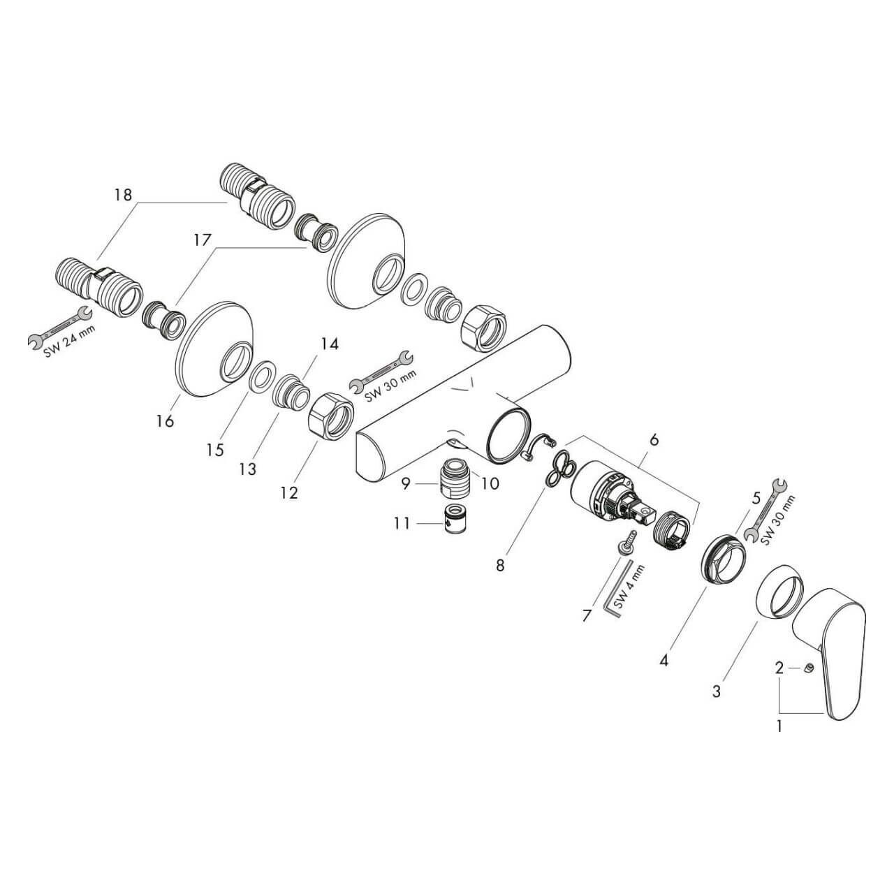 Hansgrohe Brausearmatur Focus Chrom (31960000) – jetzt bei Meds24 Hansgrohe Brausearmatur Focus Chrom (31960000)