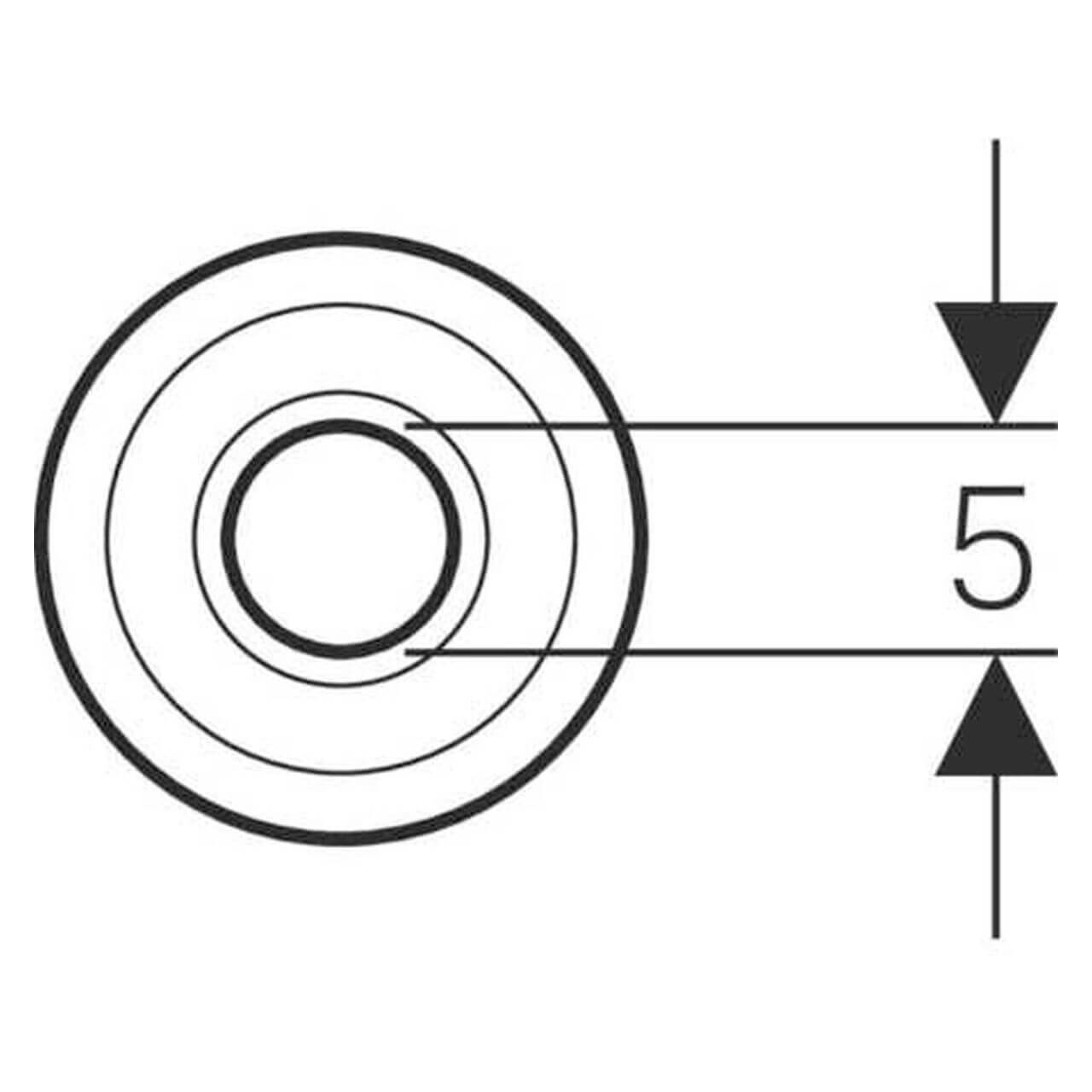 Geberit Wand-Rosette Ø 50/85 mm flach Weiß PP