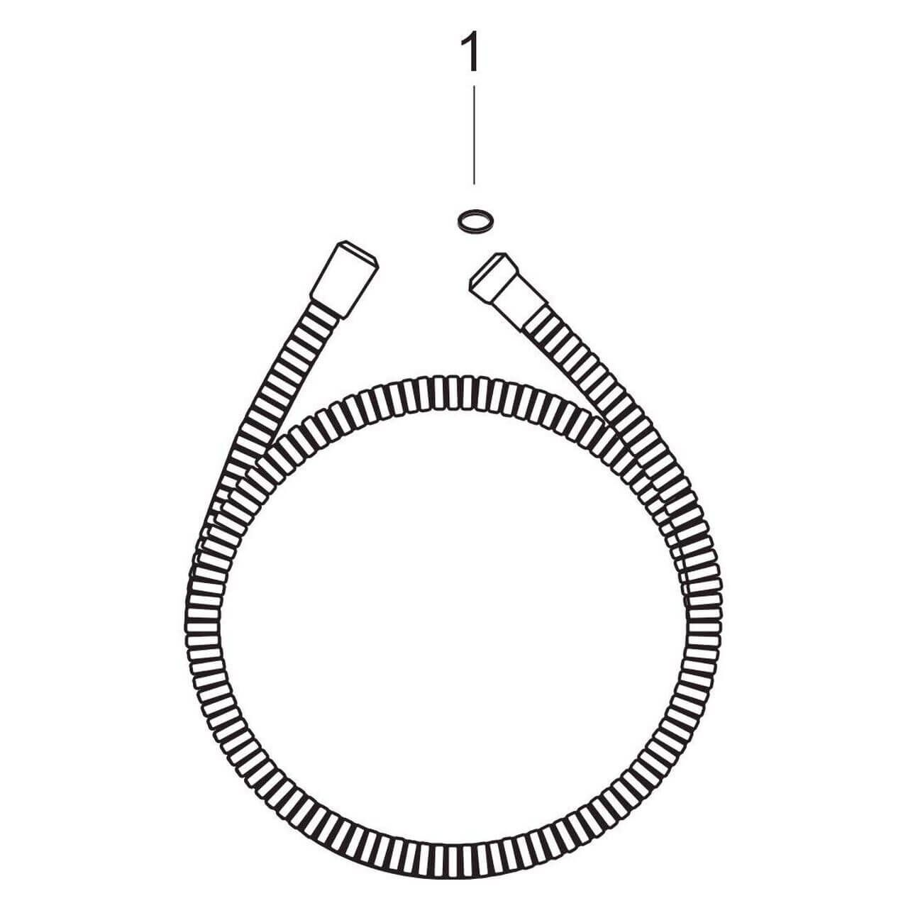 Hansgrohe Brauseschlauch Metaflex 1250 mm Chrom (28262000)