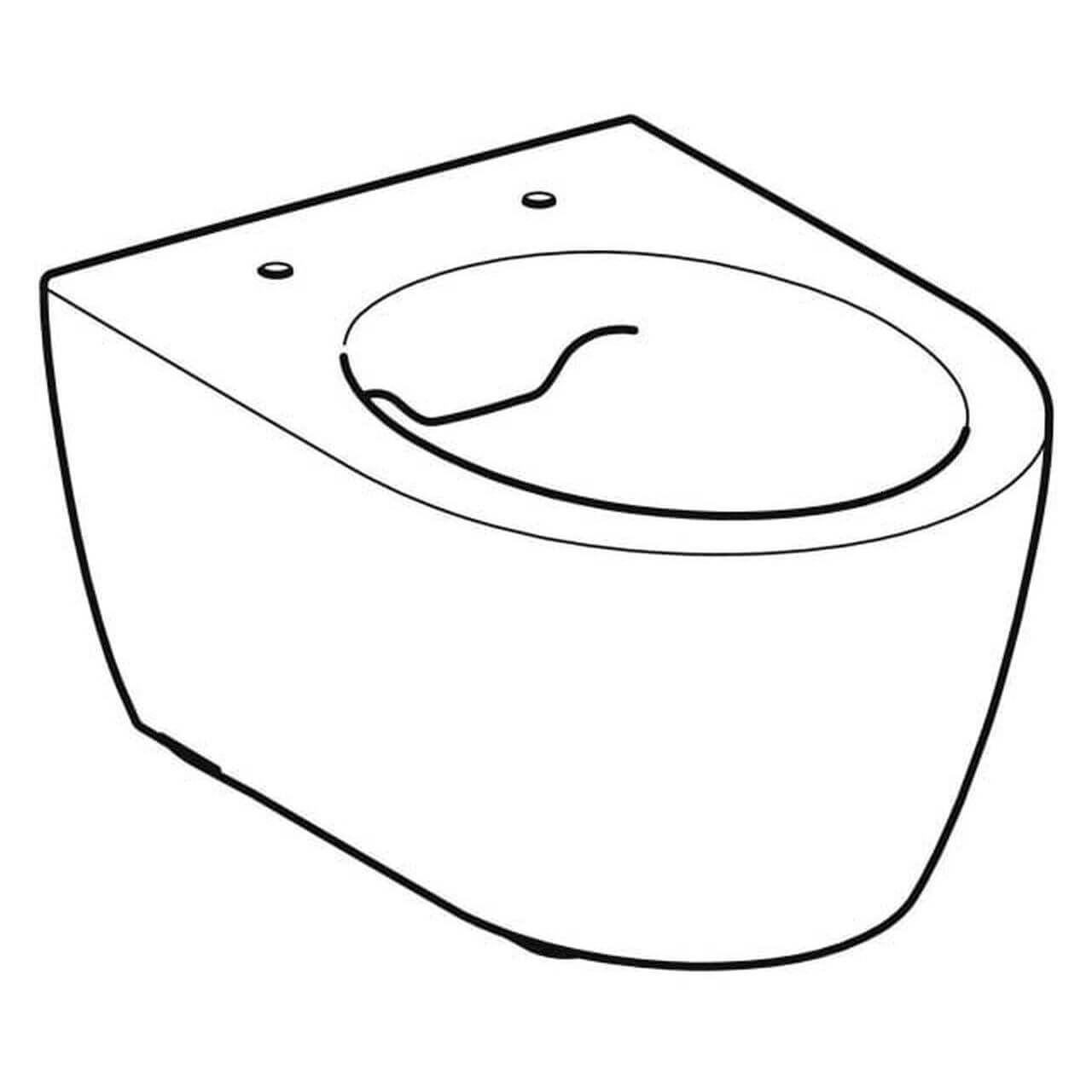 Geberit Wand-Tiefspül-WC iCon 36x49 cm rimfree weiß/KeraTect