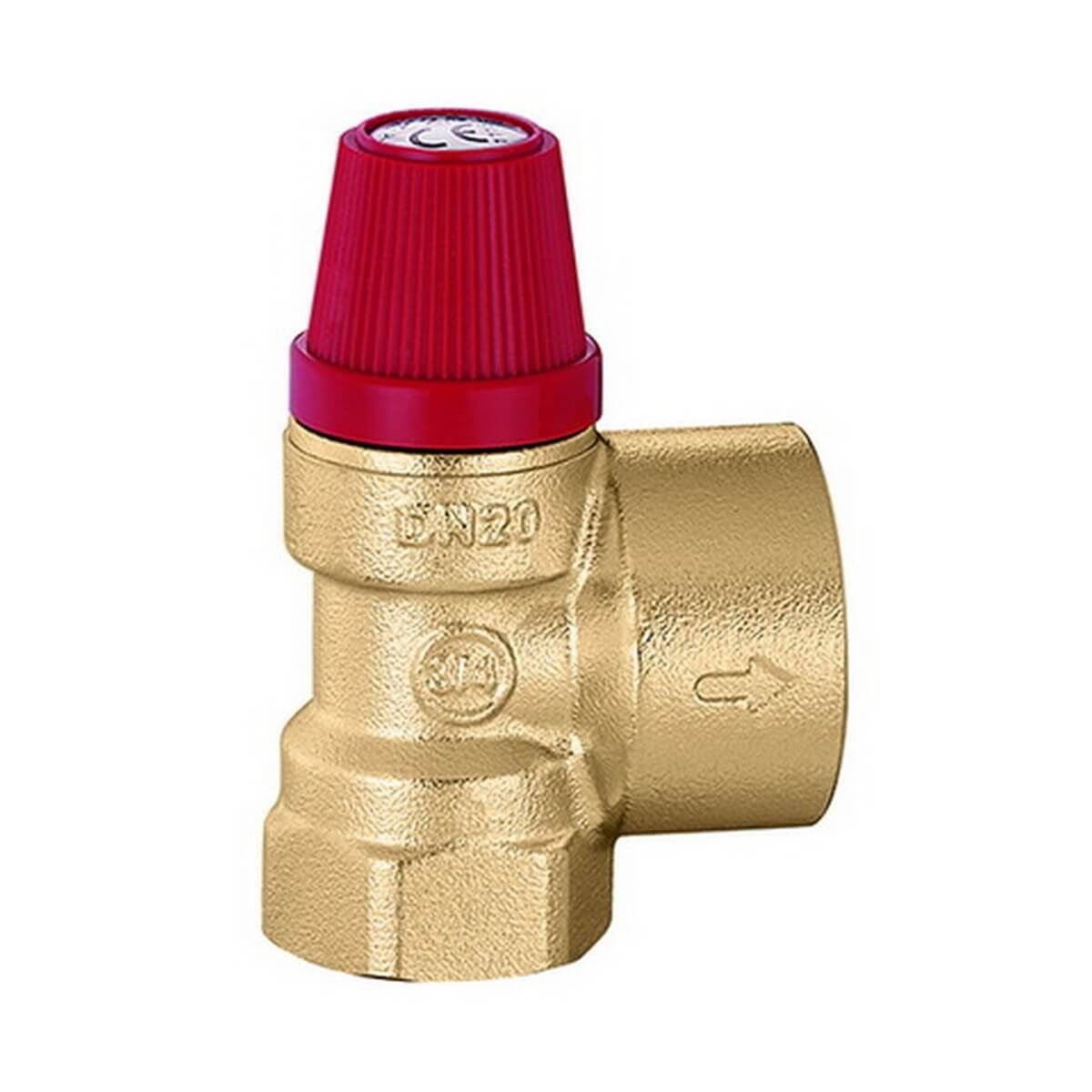 Caleffi Membran-Sicherheitsventil 3/4" IG x 1" IG 3 bar Leistung 100 kW