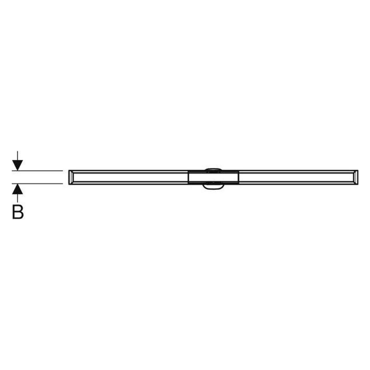 Geberit Duschrinne CleanLine 20 Edelstahl 30–90 x 4,3 cm (154450KS1)