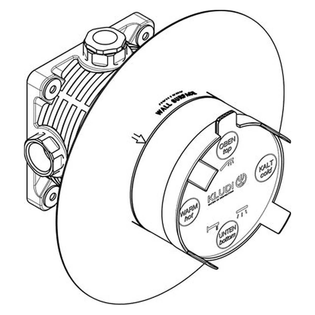 Kludi Grundkörper FLEXX.BOXX DN 20 Unterputz