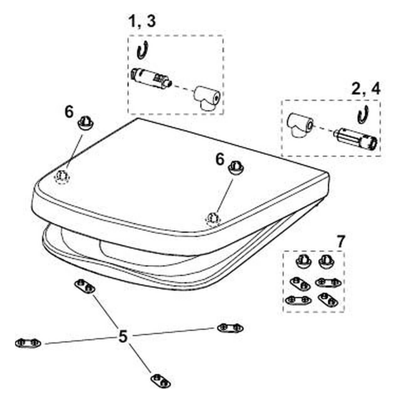 Tece WC-Sitz Classic SoftClose Weiß