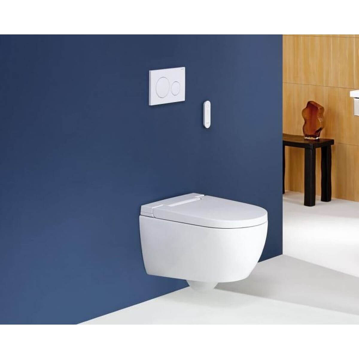 Geberit Dusch-WC AquaClean Alba, spülrandlos mit KeraTect-Beschichtung