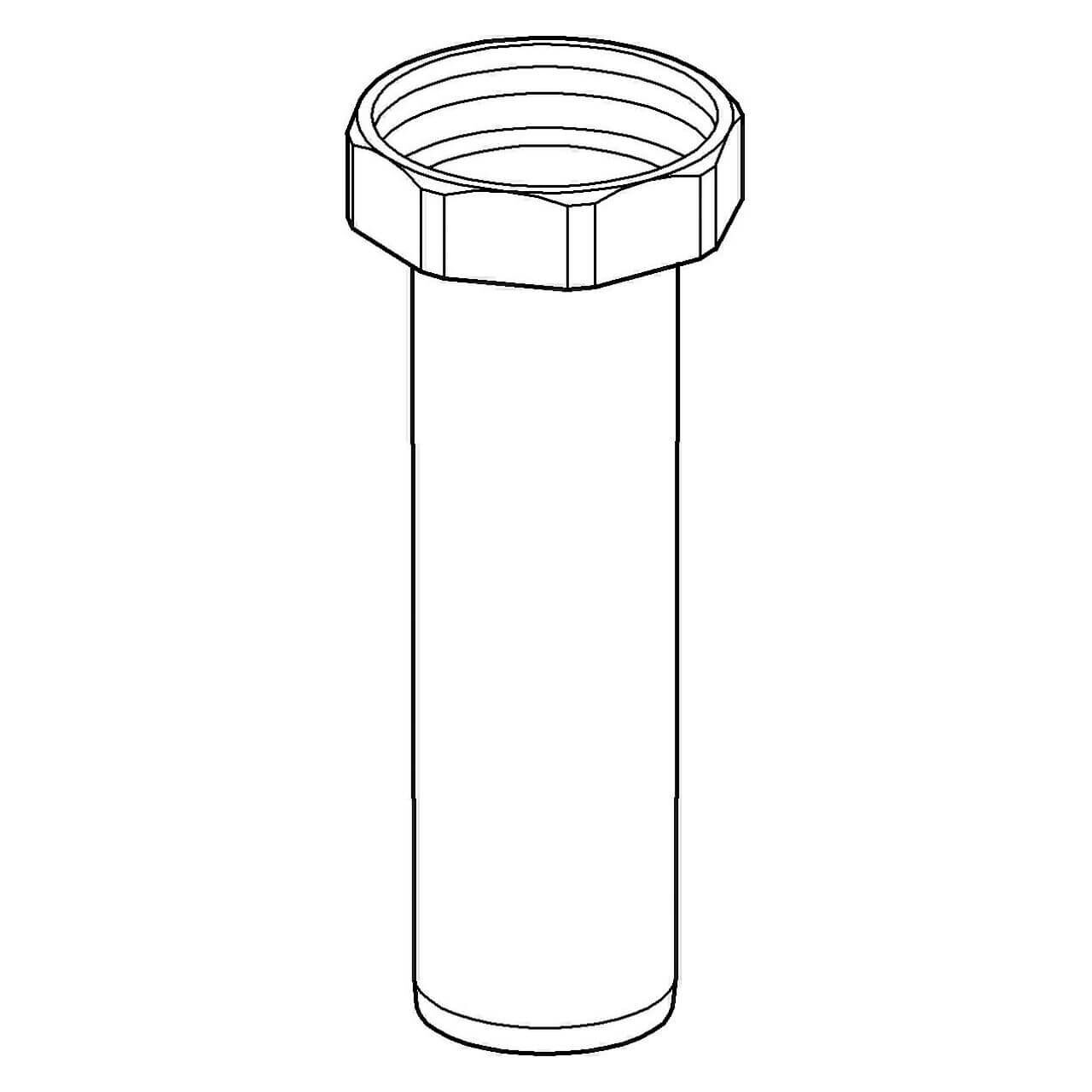 Grohe Abgangsstutzen Chrom für WC-Druckspüler