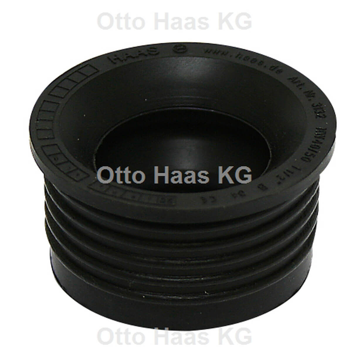 Haas HT-Gummi-Nippel DN 40 35 x 54 x 35 mm EPDM schwarz