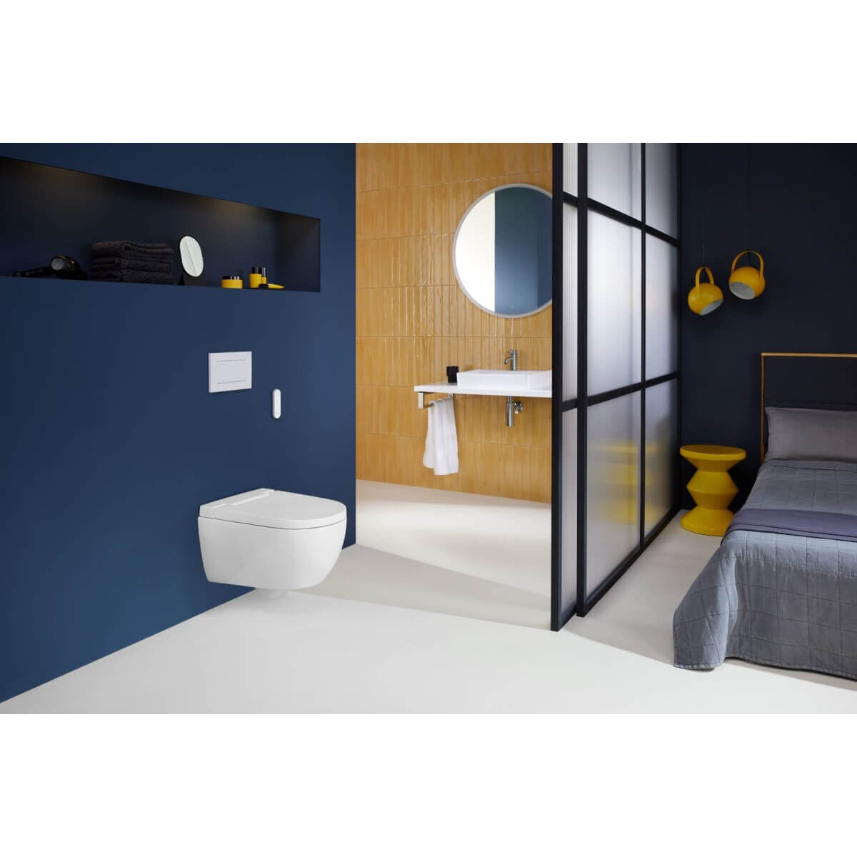 Geberit Dusch-WC AquaClean Alba, spülrandlos mit KeraTect-Beschichtung