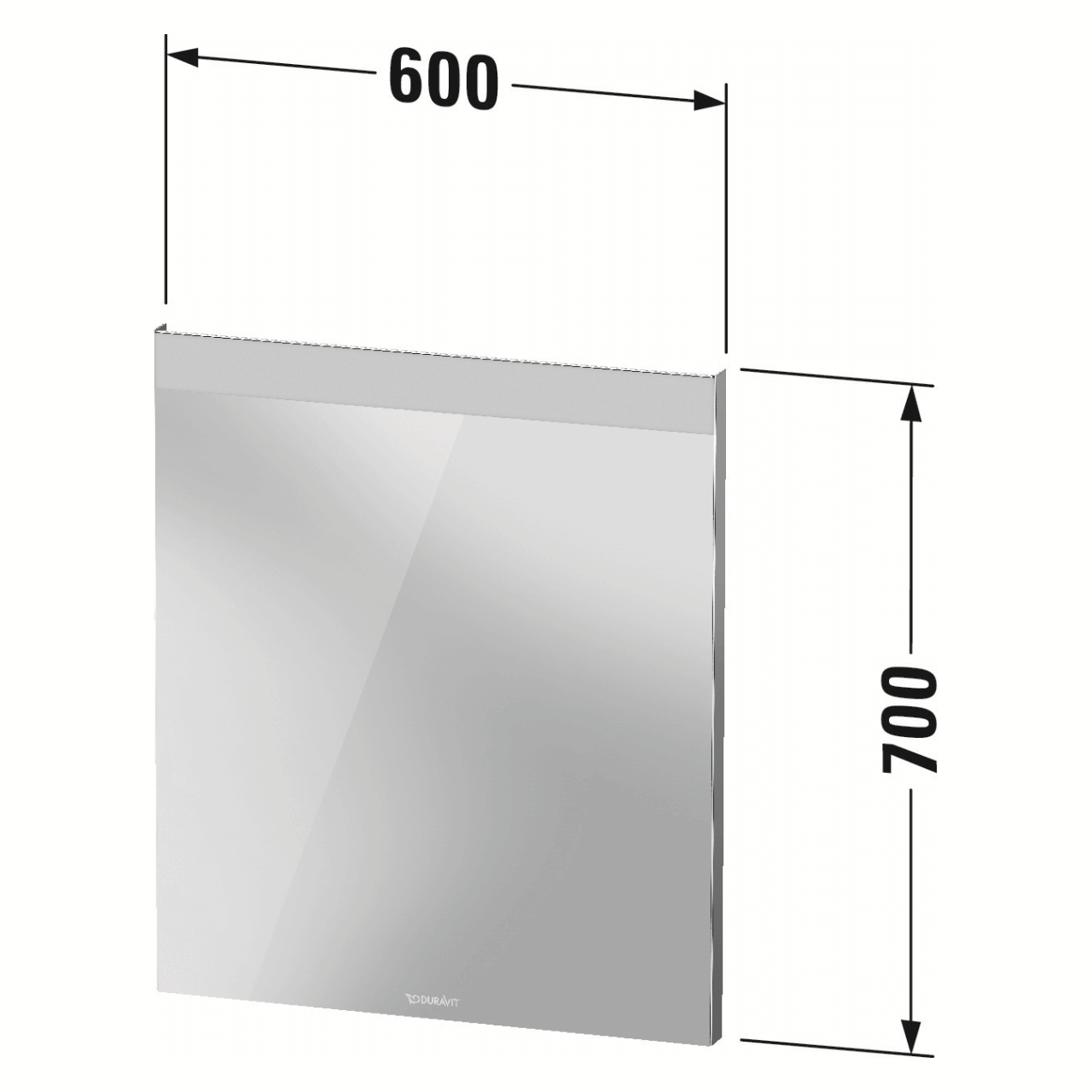 Duravit LED-Spiegel Weiß 60x70 cm 9 W (LM7835000000000)