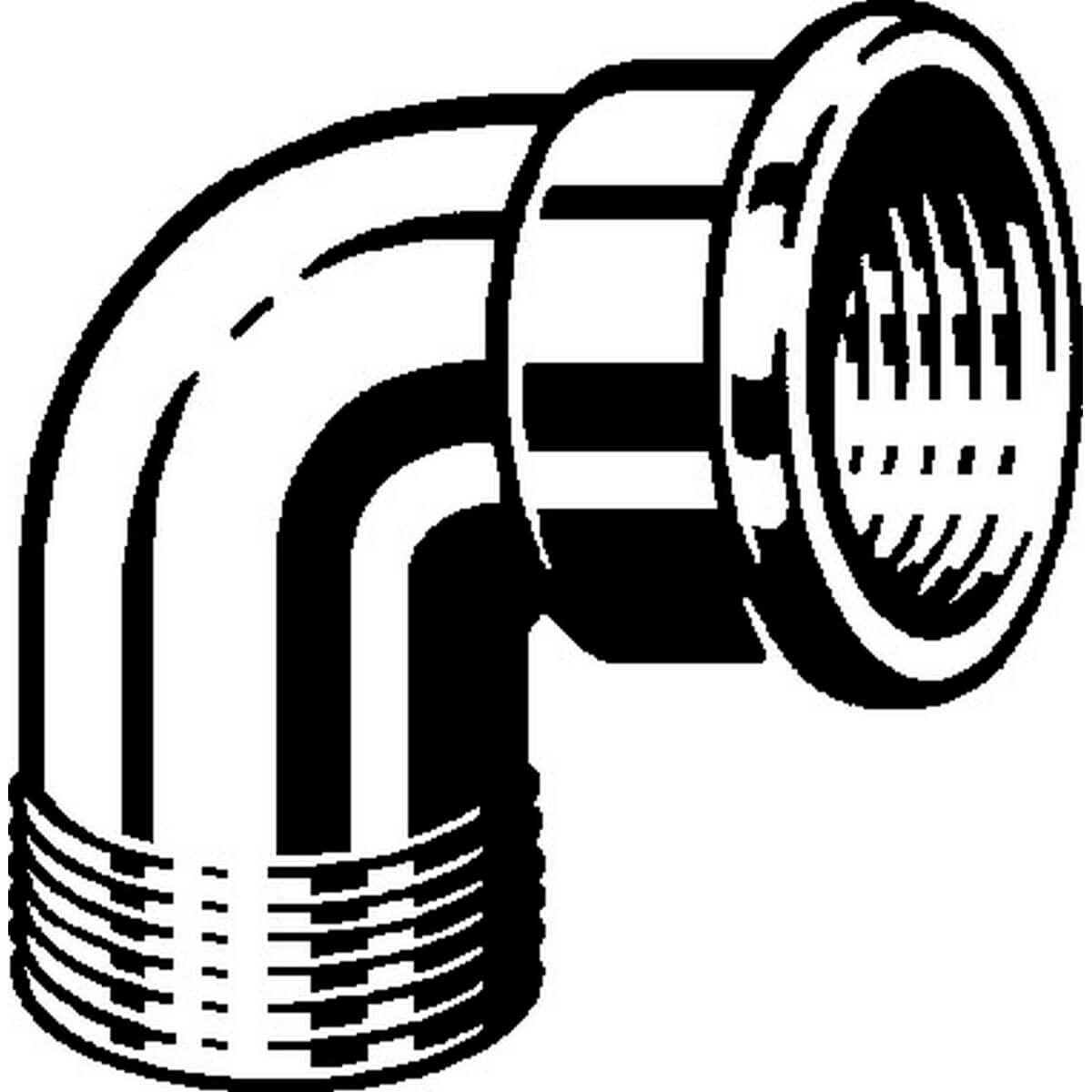 Viega Bogen 3092 R 1 x Rp 1 90° Rotguss