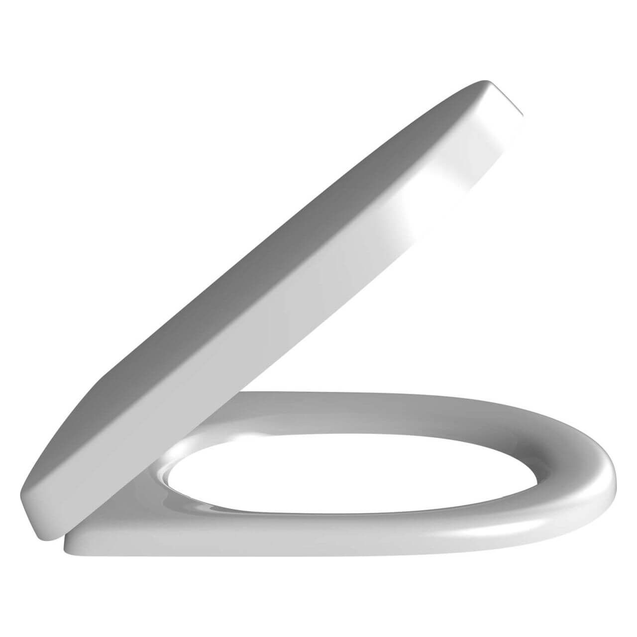 Villeroy & Boch WC-Sitz O.NOVO Edelstahl-Scharniere Weiß