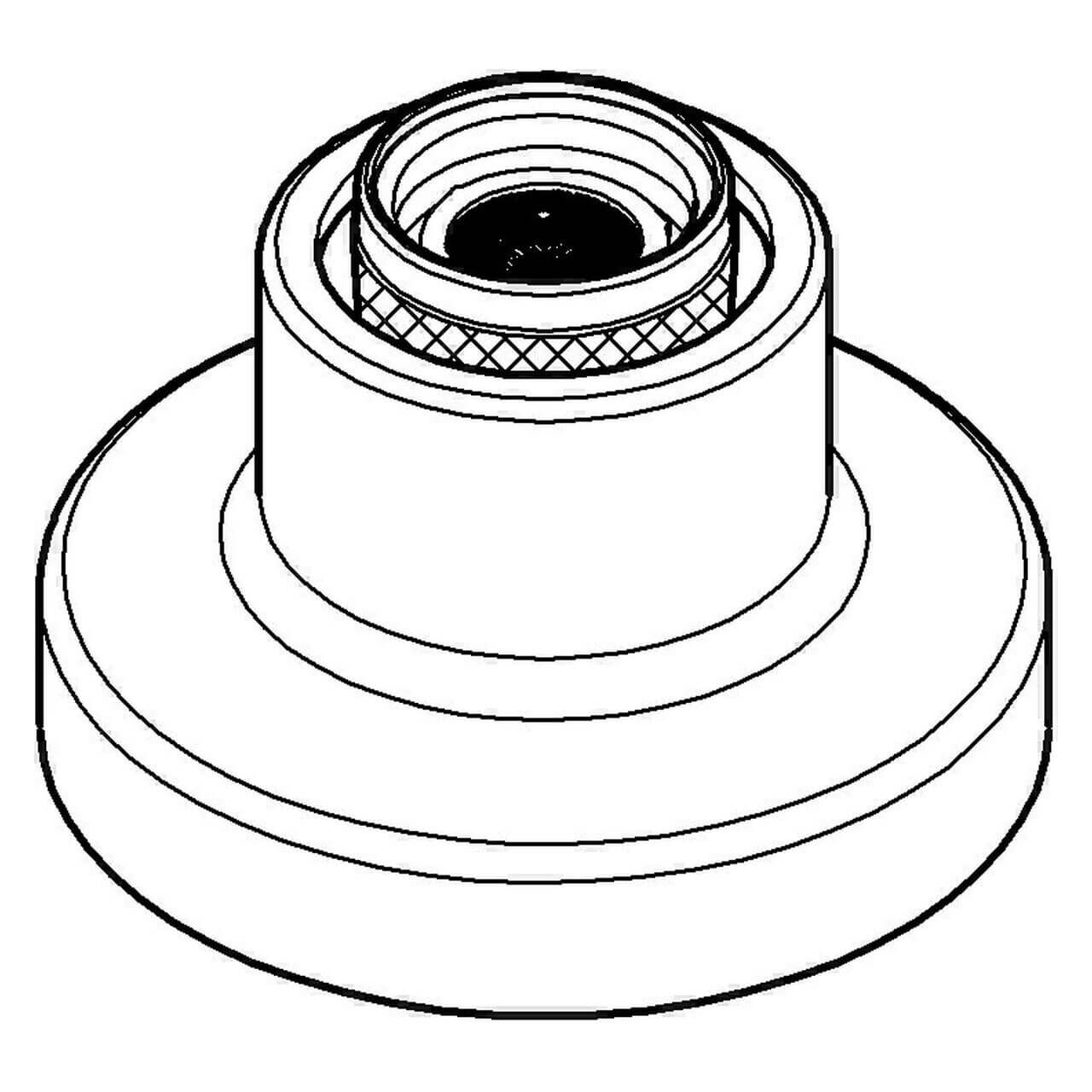 Grohe Durchführung Chrom für herausziehbare Handbrausen