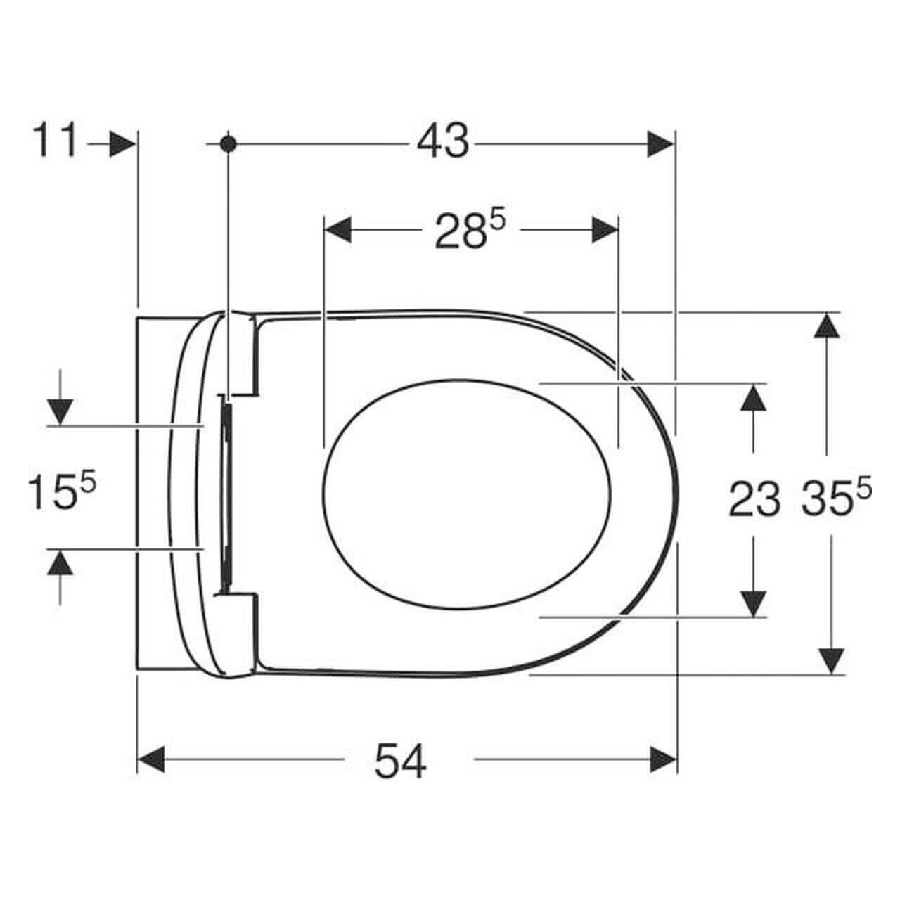 Geberit Wand-WC Renova weiß