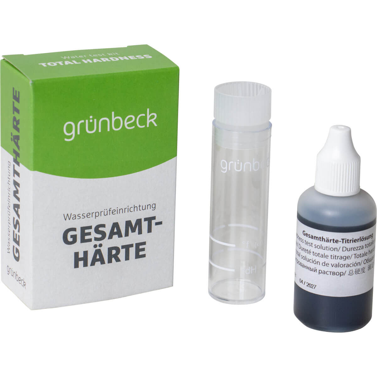 Grünbeck Wasserprüfeinrichtung Gesamthärte °dH und °f