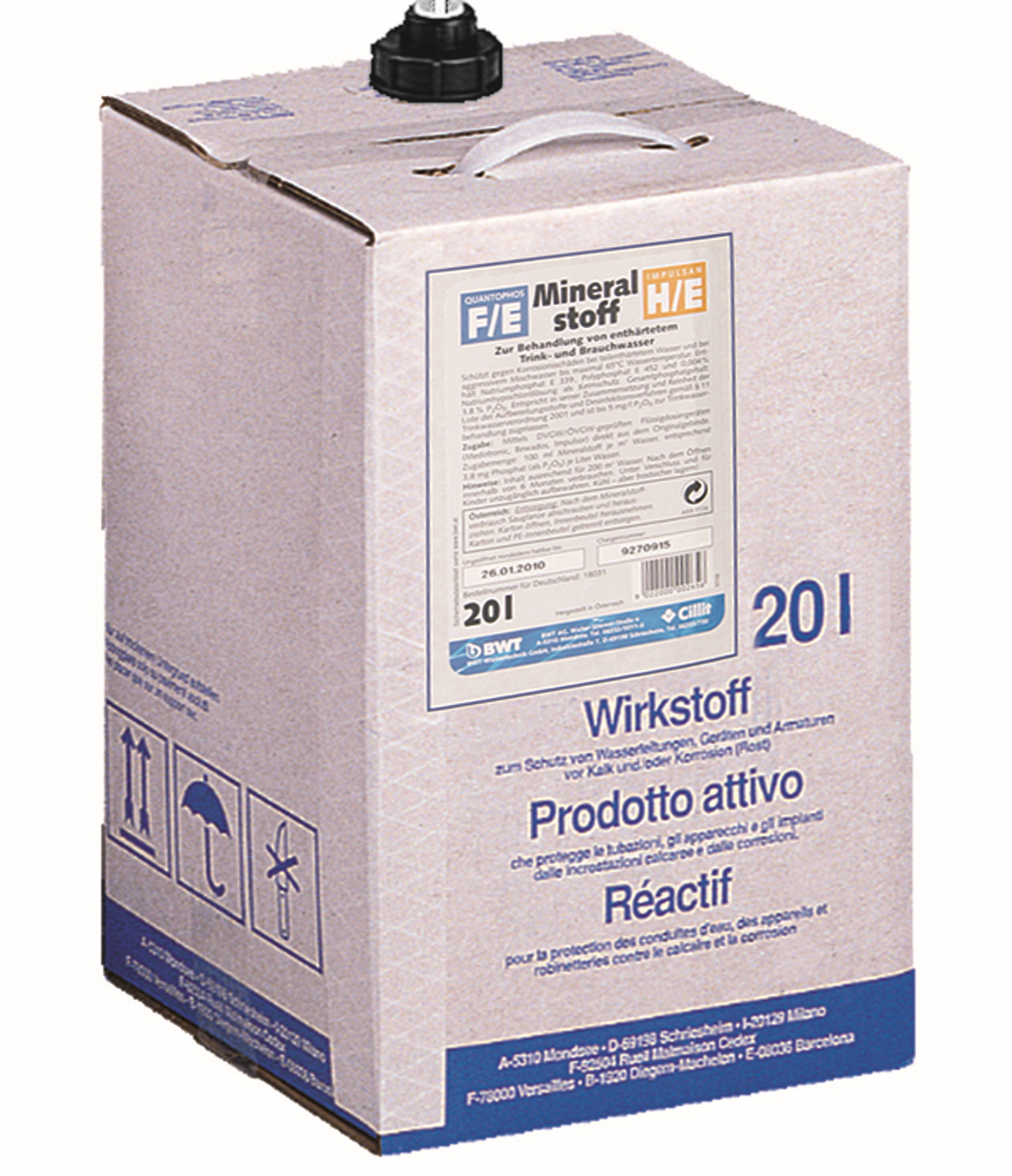 BWT Quantophos Cu2/CS Mineralstofflösung 20 l Kanister