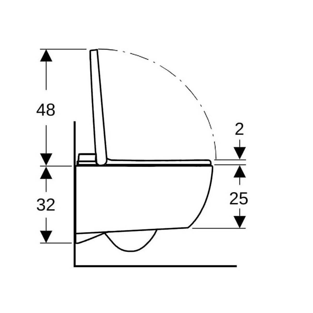Geberit Dusch-WC AquaClean Alba, spülrandlos mit KeraTect-Beschichtung