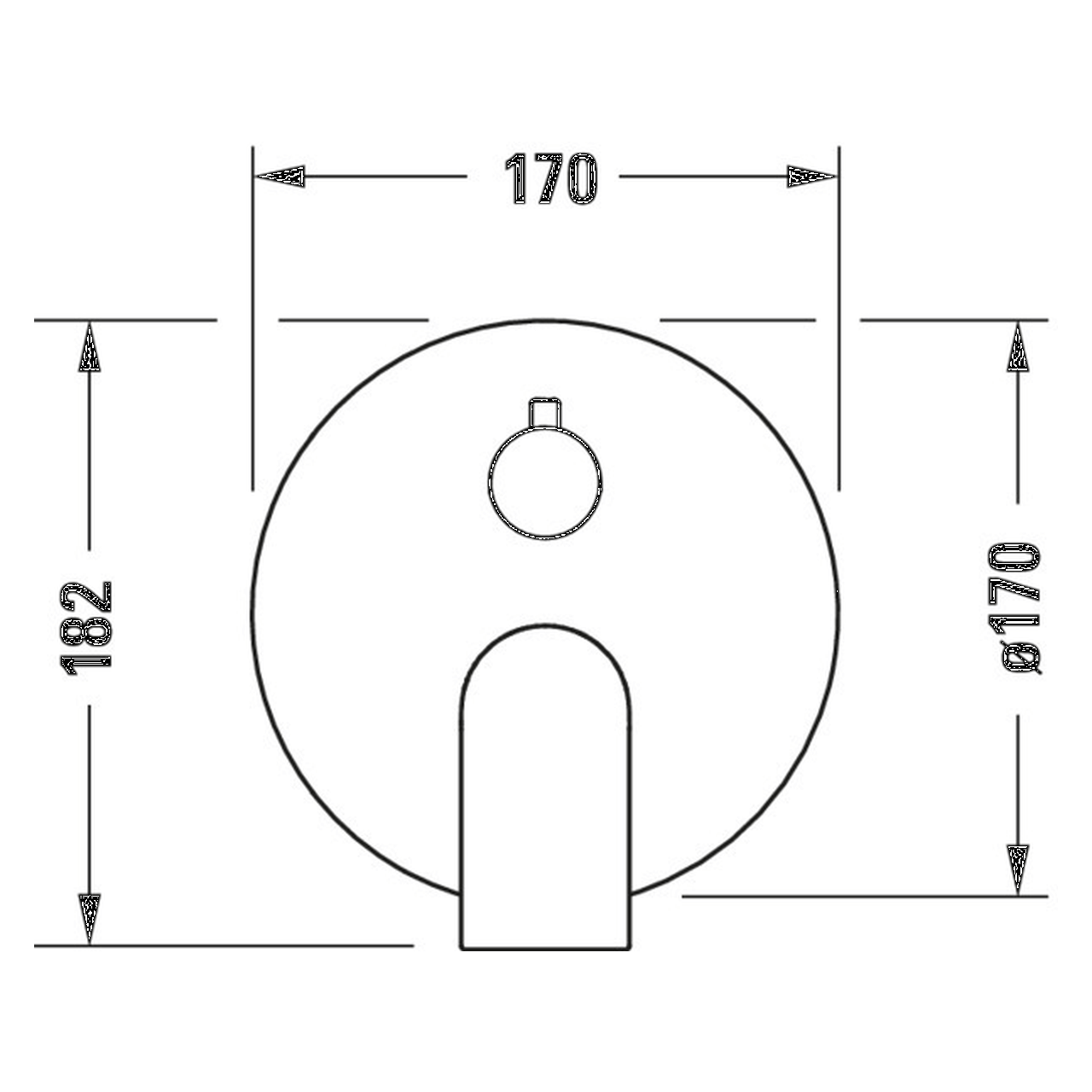 Duravit Brausearmatur Tulum UP Chrom mit Umstellung (TU4210012010)