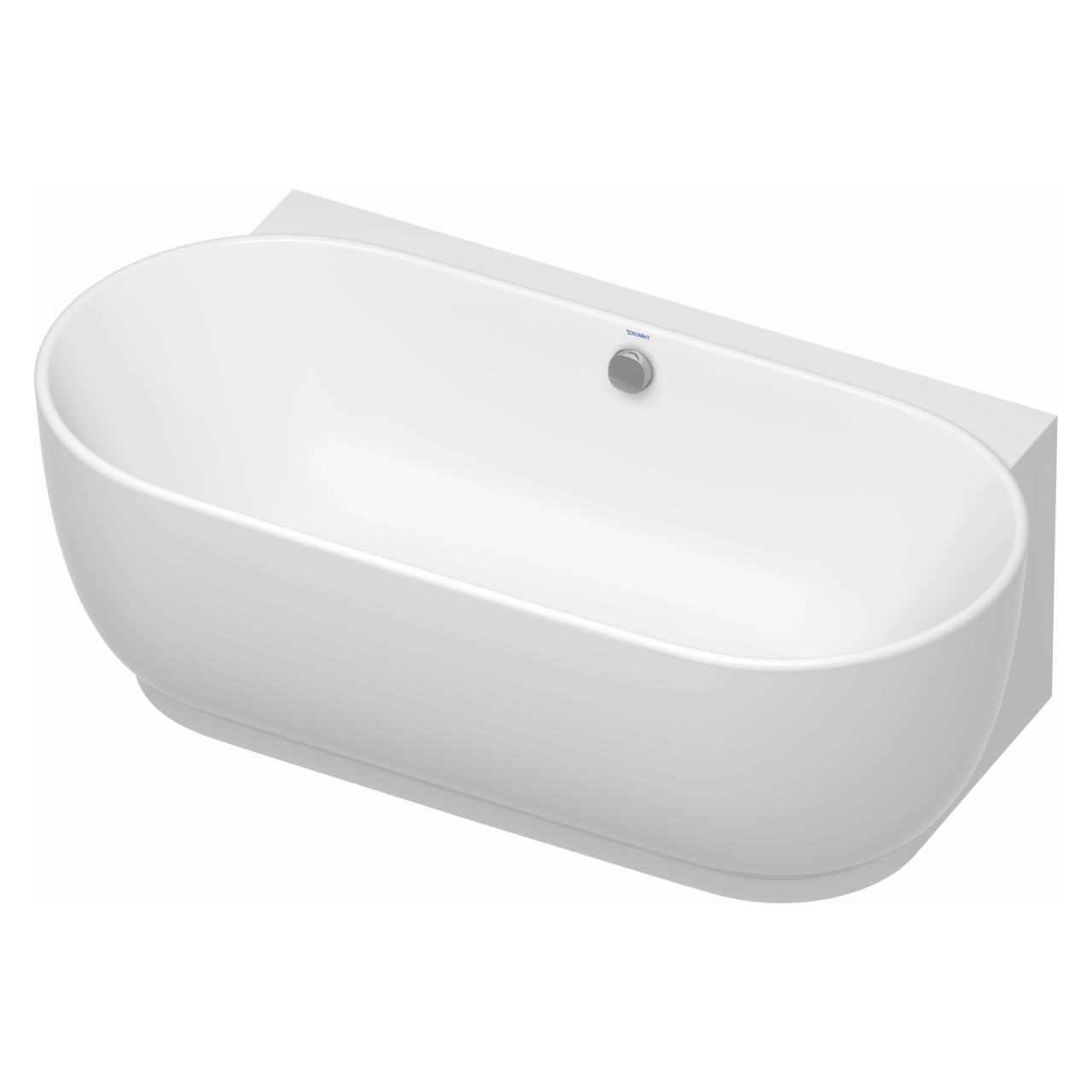 Duravit Oval-Badewanne Luv 180x95 cm matt Weiß, Vorwandmontage