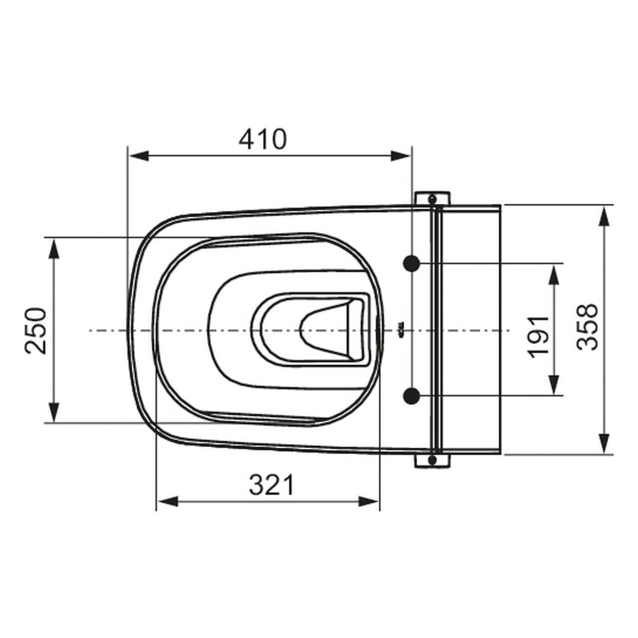 Tece Wand-WC Teceone mit Duschfunktion Weiß Spülrandlos