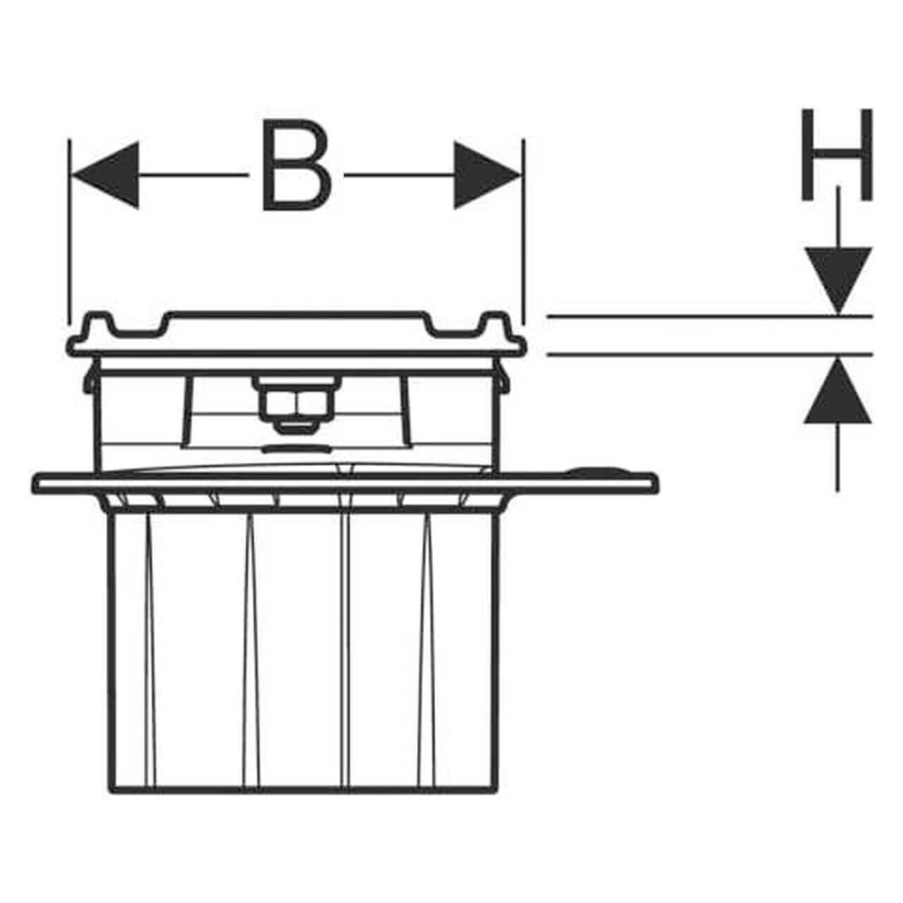 Geberit Duschrinne CleanLine 60 Edelstahl gebürstet 30-90 x 4,7 cm