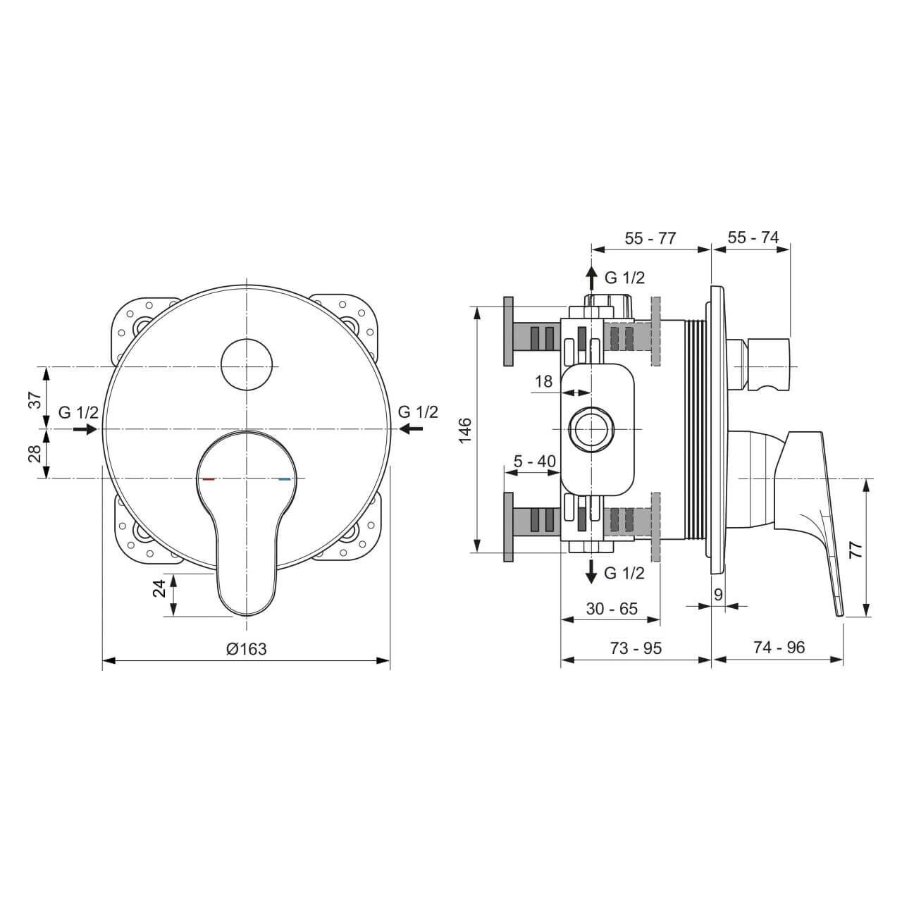 Ideal Standard Badewannenarmatur Cerabase Chrom (A7395AA) – jetzt bei Meds24 Ideal Standard Badewannenarmatur Cerabase Chrom (A7395AA)