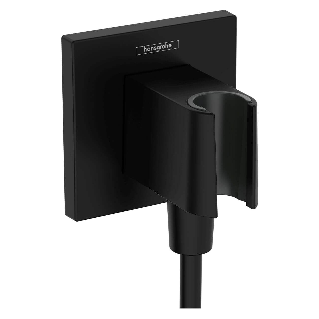 Hansgrohe Wandanschluss Fixfit E Schwarz mit Halter (26889670)