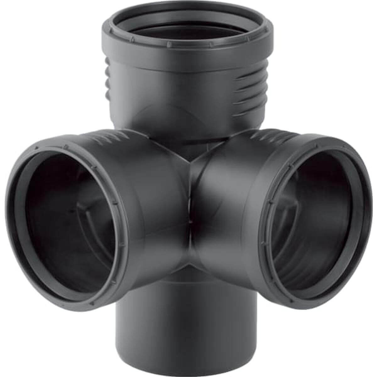 Geberit Eckabzweig Silent PP DN 90/90/90 87,5° schalloptimiert