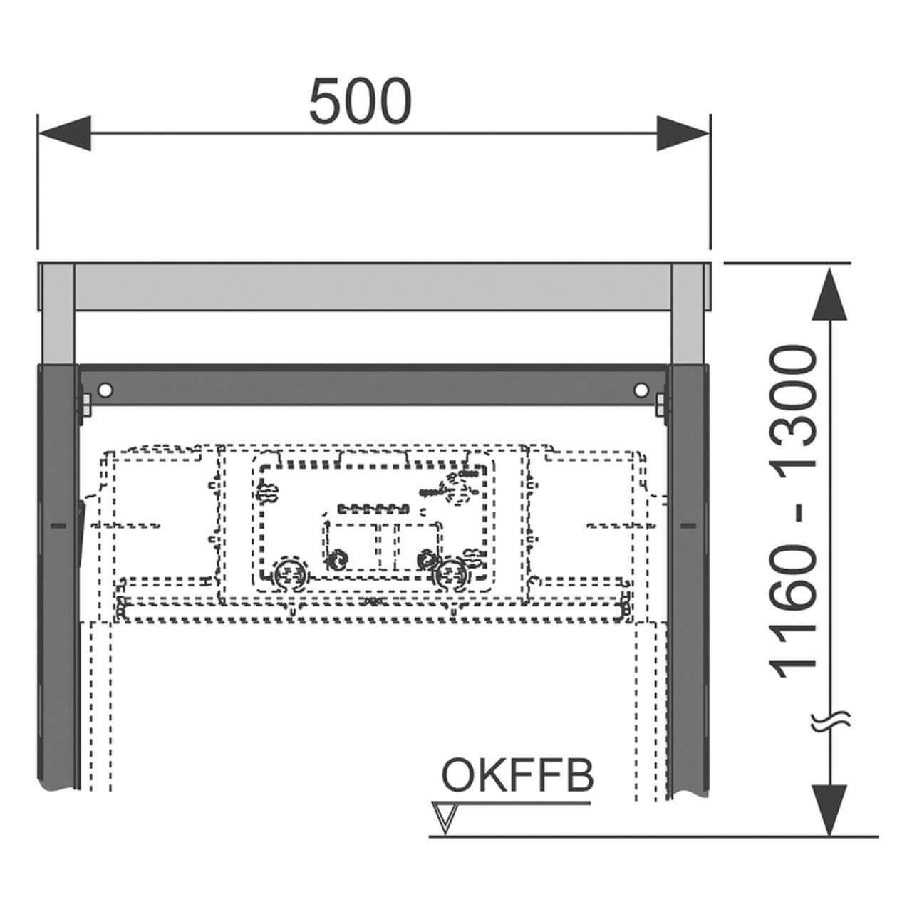 Tece Modulbefestigung höhenverstellbar für Teceprofil