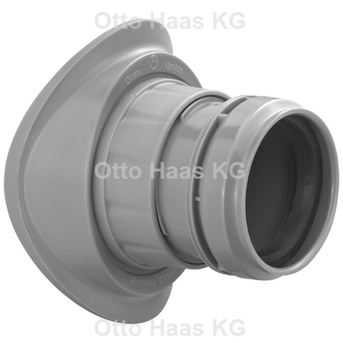 Haas OHA-Easy-Fix Isabel DN 110 x 50 mm DIN 4102-B2 grau für Abwasserleitung