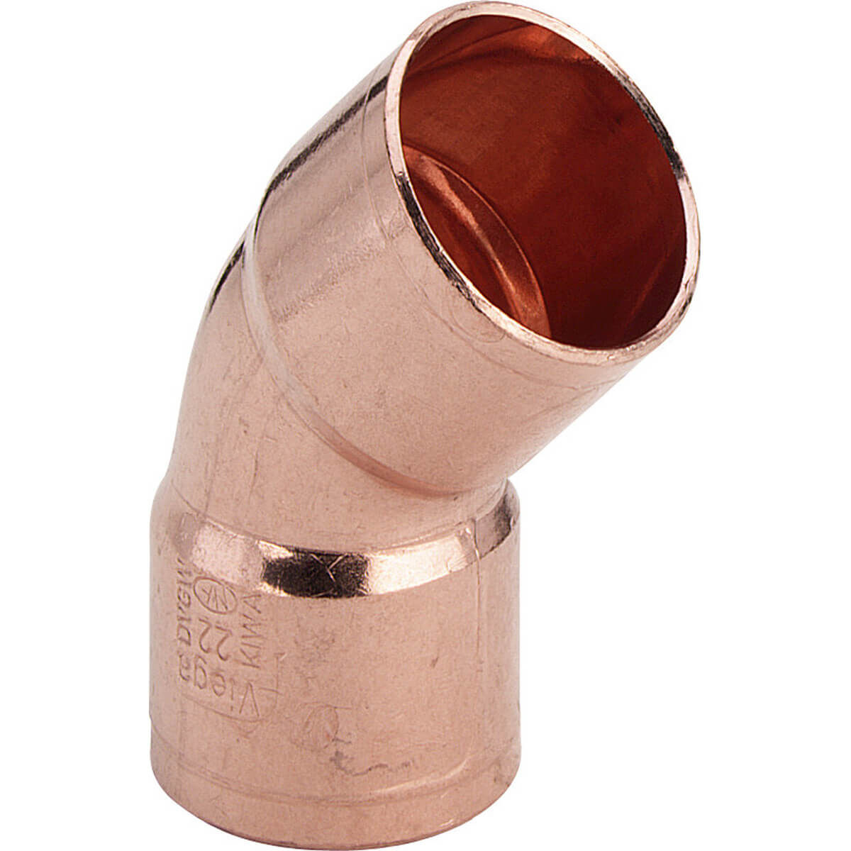 Viega Bogen 95041 22 mm 45° Kupfer