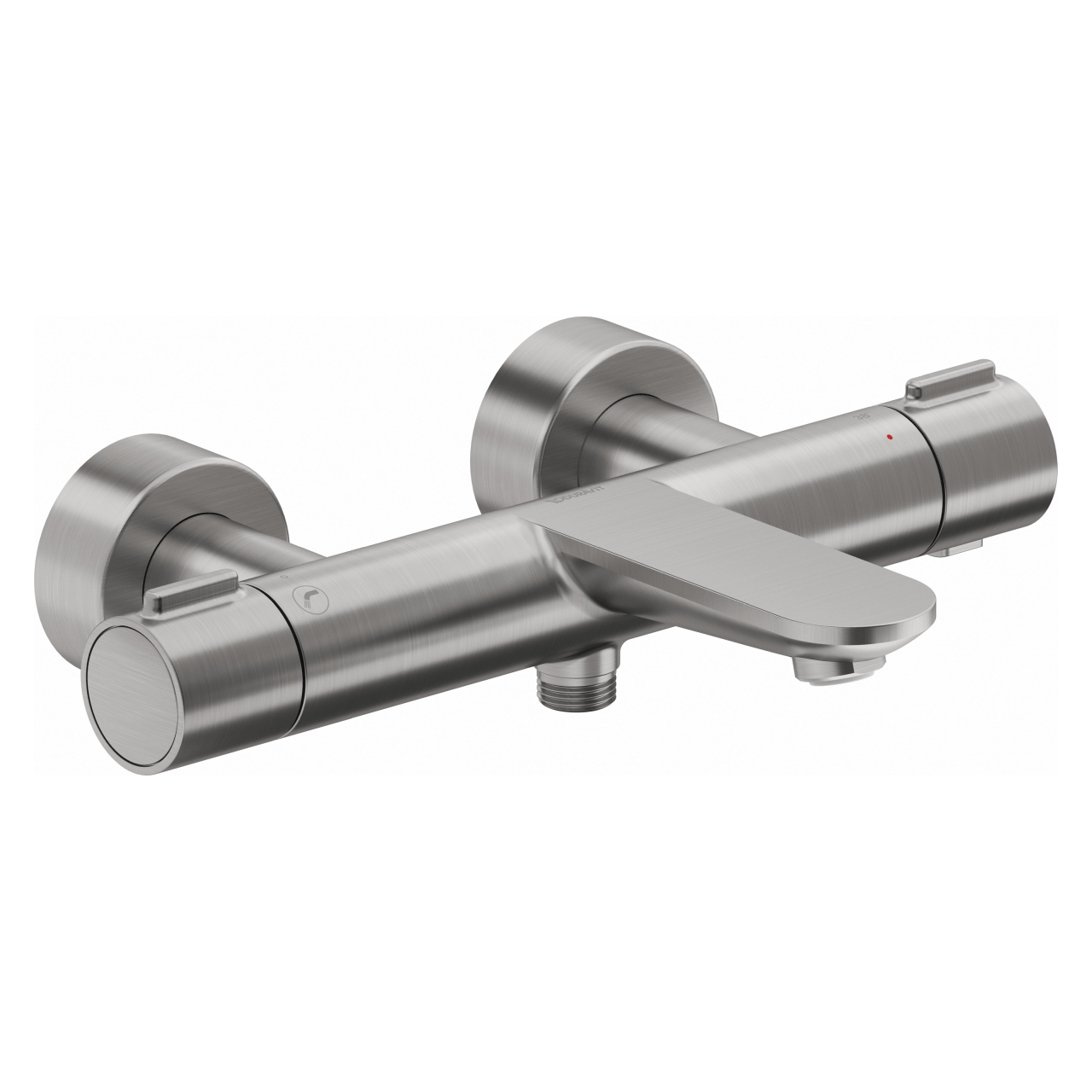 Duravit Badewannenarmatur Wave AP Edelstahl gebürstet mit Umstellventil (WA5220000070)