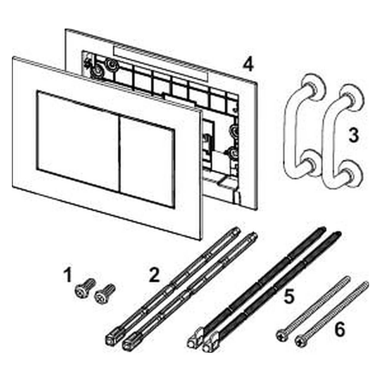Tece WC-Betätigungsplatte Tecenow Weiß
